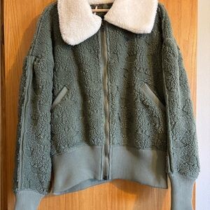Free People Green Bomber NWOT